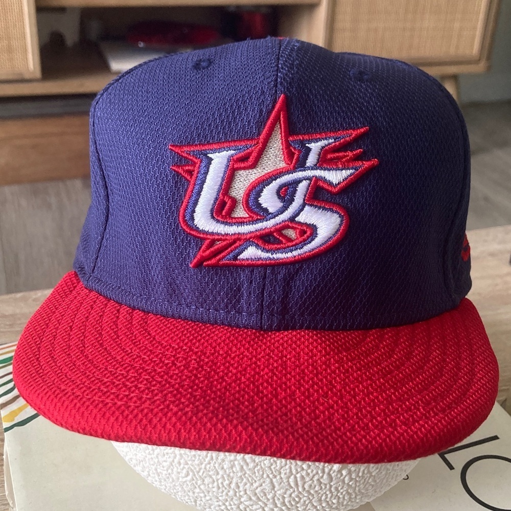 US Logo Blue and Red Cap